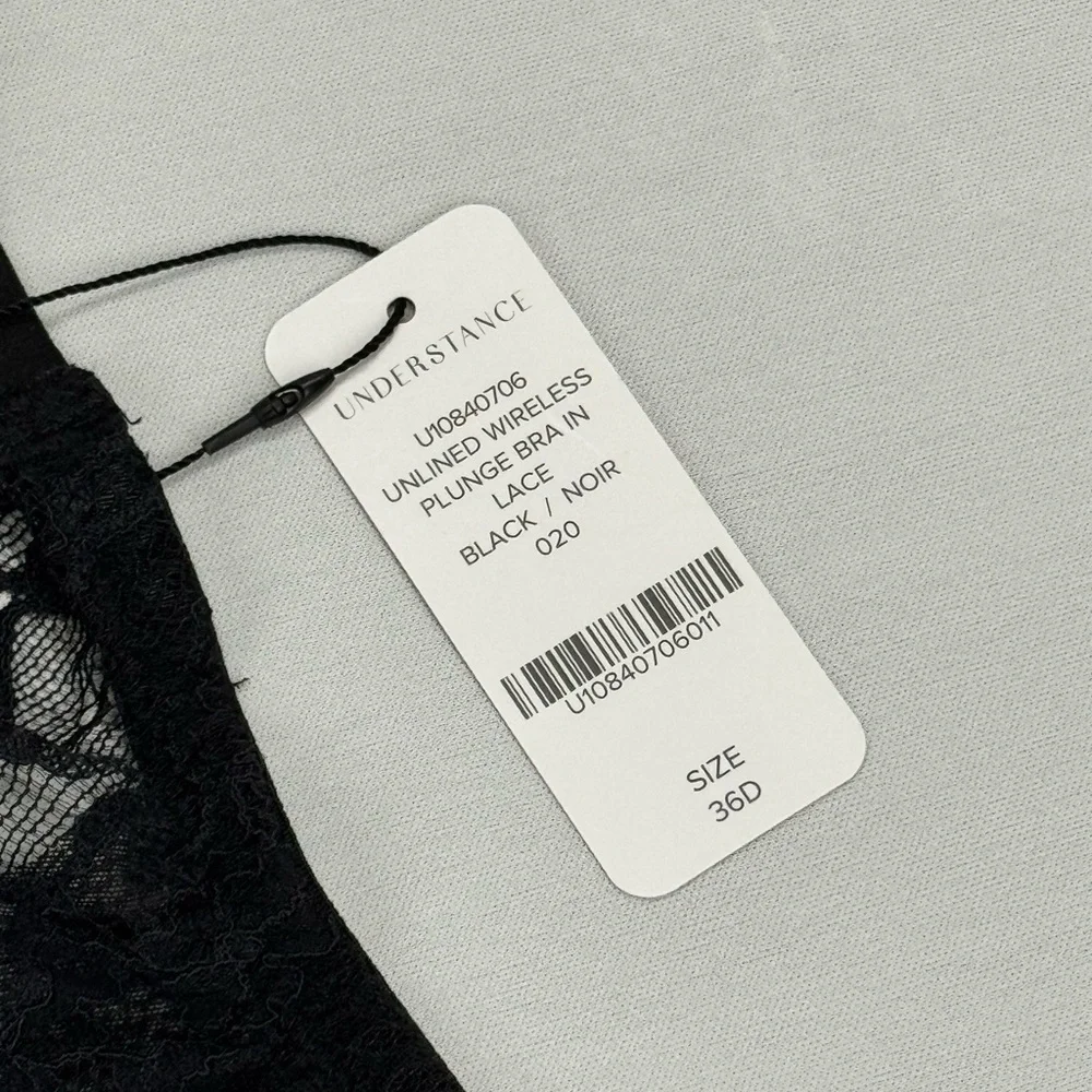 2 Understance Bras Lace Unlined Plunge Wireless 36D - Picture 3 of 6